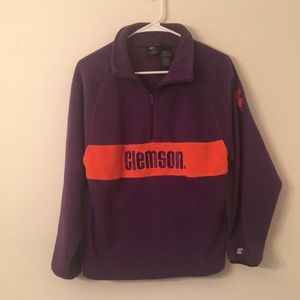 Kids L Starter fleece pullover Clemson. Sz L 12-14